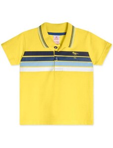 Marisol Camisa Polo Listrada Masculina Amarelo