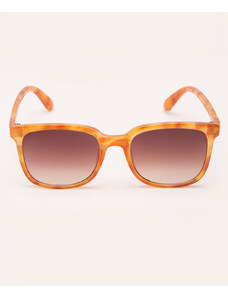 C&A óculos de sol quadrado laranja
