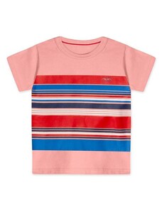Marisol Camiseta Listrada Masculina Rosa