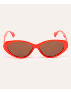 C&A óculos de sol oval laranja