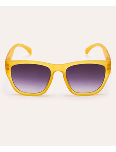 C&A óculos de sol quadrado amarelo