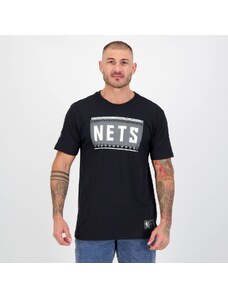 Camiseta NBA Brooklyn Nets Preta e Cinza
