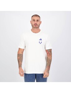 Camiseta Adidas Grafica Messi Branca e Azul