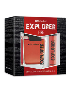 C&A kit presente phytoderm explorer fire com deo colônia 85ml e mini de bolso 30ml