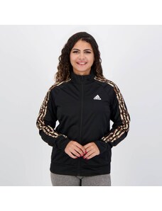Jaqueta Adidas Animal Print Feminina Preta e Bege