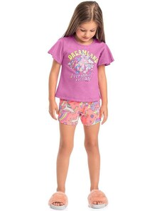 Quimby Pijama Infantil Dreamland para Meninas Rosa