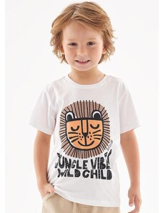 Up Baby Camiseta Jungle Vibes Infantil Branco