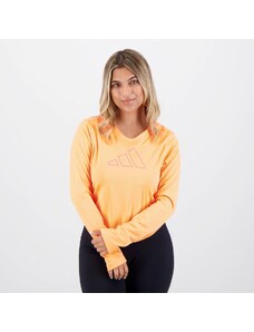 Camiseta Adidas Manga Longa Outloud Feminina Laranja