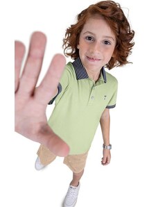 Trick Nick Conjunto Infantil Camisa Polo e Bermuda Verde