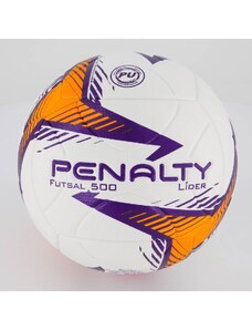 Bola Penalty Líder XXIV Futsal Branca e Laranja