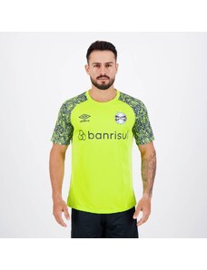 Camisa Umbro Grêmio Treino Goleiro 2024 Verde e Marinho