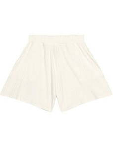 Malwee Shorts em Malha Canelada Off White