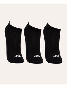 C&A kit de 3 pares de meias training esportivas ace preto