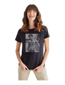 Camiseta Feminina Zeca Influencer Jovem Reserva Preto