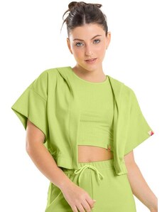 Gloss Kimono Oversize Básico Infantil Verde