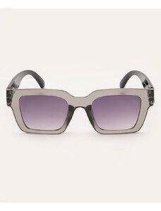 C&A óculos de sol quadrado cinza