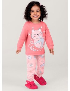 Brandili Pijama Infantil Menina Rosa