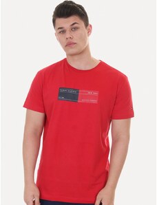 Camiseta Tommy Hilfiger Masculina Box Tee New York Vermelha