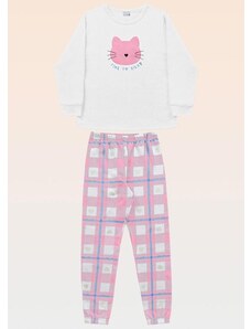 Fakini Kids Pijama Blusão e Calça Branco