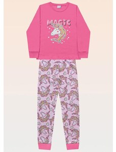 Fakini Kids Pijama Blusa e Calça Branco