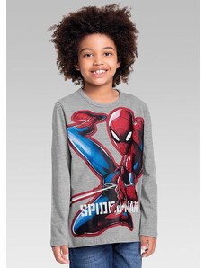 Homem Aranha Camiseta Manga Longa Spider-Man Disney Cinza