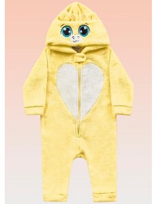 Fakini Kids Kigurumi Girafa Bebê Amarelo