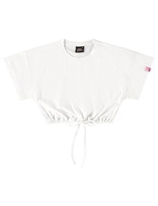 Gloss Blusa Cropped Básica Infantil Branco