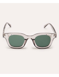 C&A óculos de sol quadrado com transparência cinza