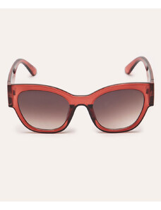 C&A óculos de sol redondo vinho