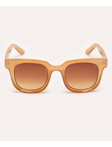C&A óculos de sol oval marrom