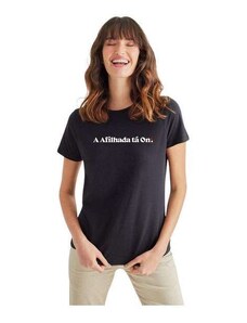 Camiseta Feminina a Afilhada Ta On Reserva Preto