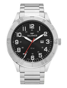 C&A relógio technos analógico com calendário 2115nao/1p prateado