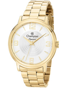 C&A relógio analógico feminino champion cn26126w dourado