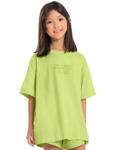 Gloss Camiseta Manga Curta Básica Infantil Verde