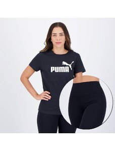 Kits Conjunto Puma Camiseta + Calça Legging Costa Rica Preto