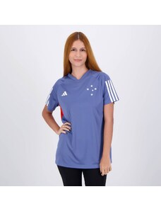 Camisa Adidas Cruzeiro Treino Atleta 2024 Feminina
