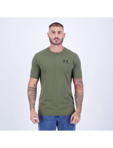 Camiseta Under Armour Sportstyle Left Verde Militar