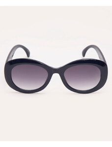 C&A óculos de sol oval - azul marinho