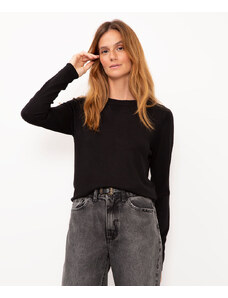 C&A suéter de tricot básico preto