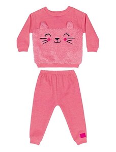 Quimby Conjunto Blusão e Calça para Bebê Rosa