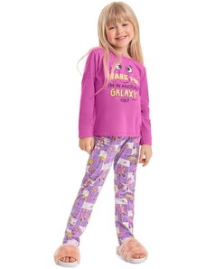 Quimby Pijama Estampado Infantil Menina Roxo