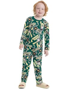 Quimby Pijama Camiseta e Calça Infantil Verde