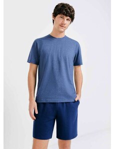 Hering Pijama Curto Masculino Comfort Azul