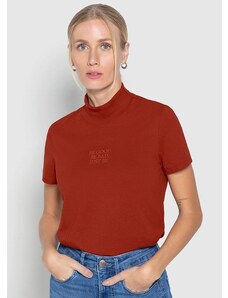 Enfim Camiseta Feminina Slim Be Good Terracota