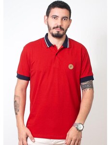 Svk Confort Camisa Polo Manga Curta Morocco Vermelha