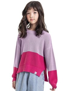Gloss Suéter em Tricô Juvenil Roxo