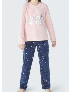 Pijama Infantil Menina Longo Hering Kvtq 1l-Azul-Escuro