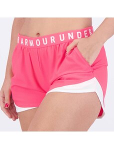 Shorts Under Armour Play Up 3.0 Feminino Rosa Neon
