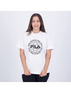 Camiseta Fila One World Feminina Branca
