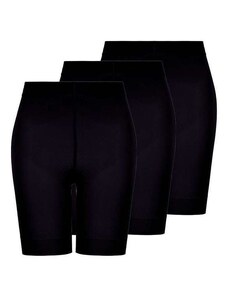 Lupo Kit com 3 Shorts Feminino Modelador Up Line Loba 5690-003 Preto